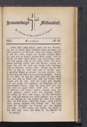 1873. Oktober. N° 10