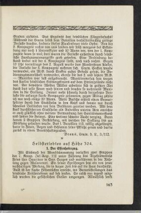 Selbsterlebtes auf Höhe 304