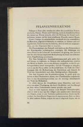 Pflanzenheilkunde