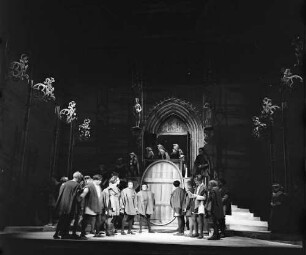 Basel, Schweiz: Stadttheater Basel; Tilman Riemenschneider, Oper von Casimir von Paszthory
