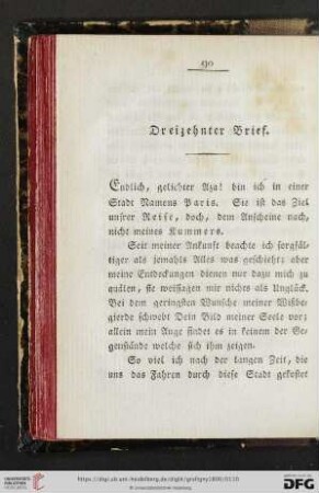 Dreizehnter Brief