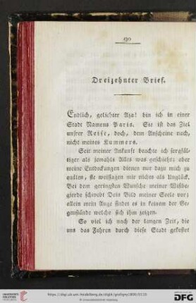 Dreizehnter Brief