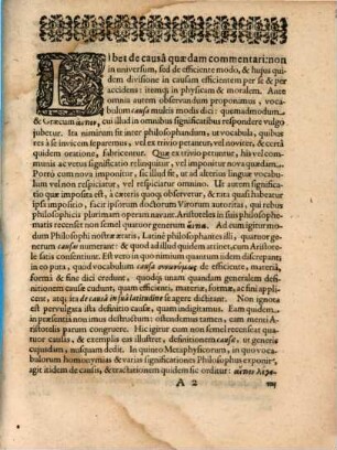 De causa per se, et per accidens, itemque de physica et morali : brevis diss. acad.
