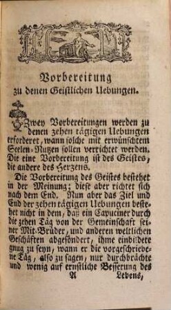 Einsamer Capuciner oder Geistliche Uebungen, in welchen einem jeden Capuciner durch zehen Täg in sich selbst zu gehen, und den in Novitiat empfangenen Geist, Eifer, Lehr und sein geistliches Leben und Gelübd zu erneueren Gelegenheit gegeben wird : Zum Gebrauch der Mindern-Brüdern des heiligen Seraphischen Vaters Francisci die Capuciner genannt