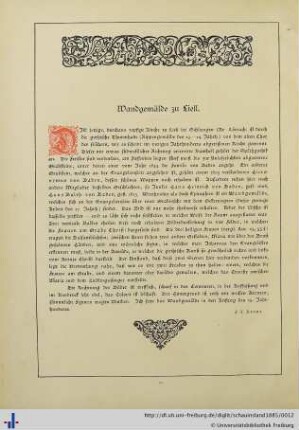 Wandgemälde zu Liell.