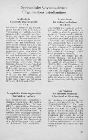 Studentische Organisationen