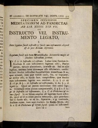 915-919, Ad Lib. XXXIII. Tit. VII. De Instucto Vel ...