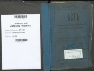 Ludovici, Friedrich 24.12.1857 - 01.02.1925; Geheimer Bergrat; ausgeschieden 1923; Prüfungs- u. Personalakten Band 1