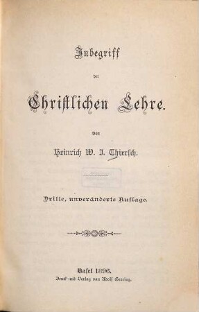 Inbegriff der christlichen Lehre