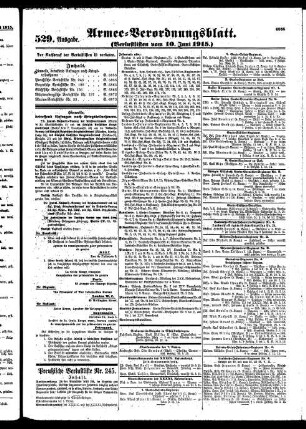 529.Ausgabe. Donnerstag, 10. Juni 1915
