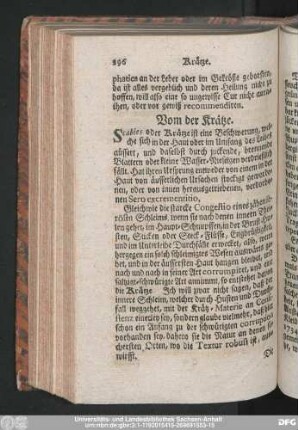 Vom der Krätze.