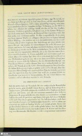 Der Geist Des Jansenismus