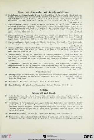 Metall (Nr. 196-229)
