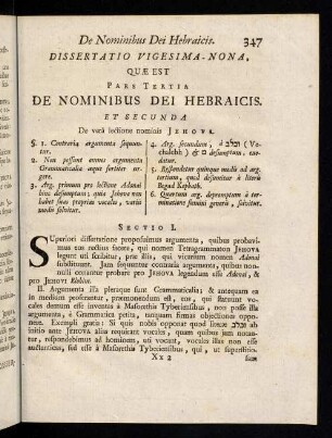 347-353, Dissertatio Vigesima Nona