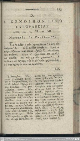 IX. E Xenophontis Cyropaediae