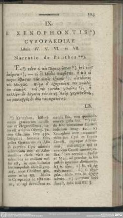 IX. E Xenophontis Cyropaediae
