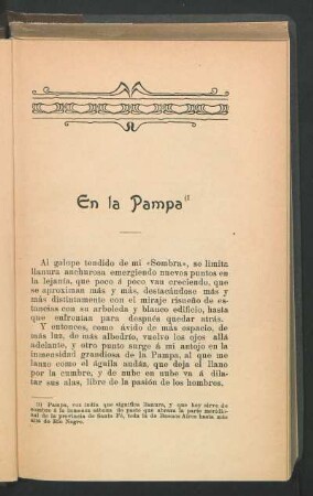 En la pampa