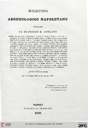 6: Bullettino archeologico Napoletano