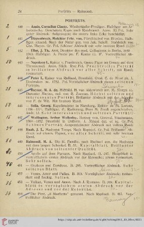 Porträts (Nr. 440-608)