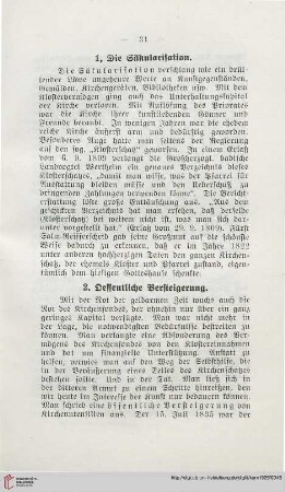 1: Die Säkularisation