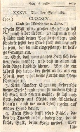 XXXVI. Von der Selbstliebe.