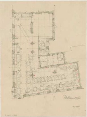 Döllgast, Hans; Würtenberg; Badische Weinstube - Grundriss