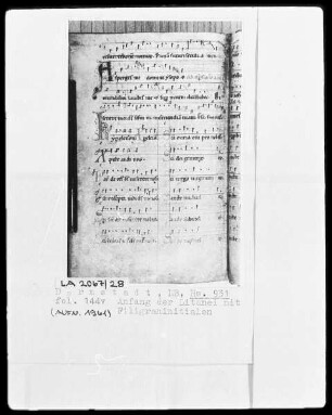 Graduale — Initialen A (sperges me) und K (yrie eleison), Folio 144verso