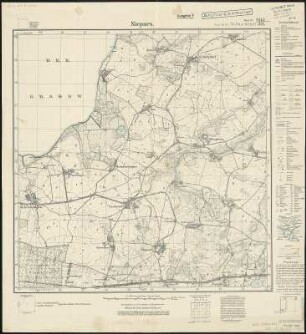 Meßtischblatt 371, neue Nr. 1643 : Niepars, 1936 : Niepars. - Hrsg. 1885, bericht. 1925. - 1:25000. - [Berlin]: Reichsamt für Landesaufnahme, 1936. - 1 Kt.