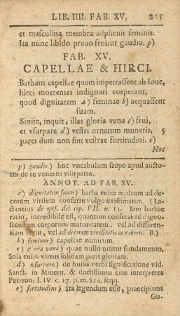 Fab. XV. Capellae & Hirci