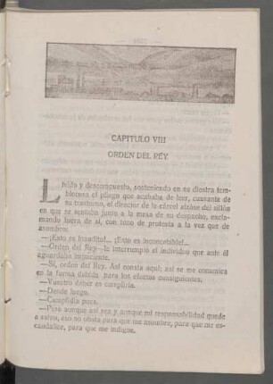 Capítulo VIII - Orden del rey