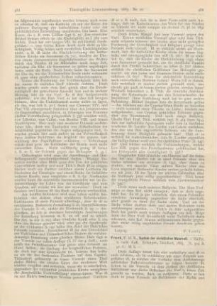 482-485 [Rezension] Frank, F. H. R., System der christlichen Wahrheit. 1. Hälfte. 2. verb. Aufl