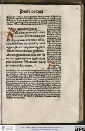 Prosa octava libri secundi