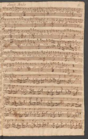 3. Recit[ativo] (B): O Sünder trage mit Geduld