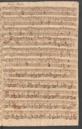 3. Recit[ativo] (B): O Sünder trage mit Geduld