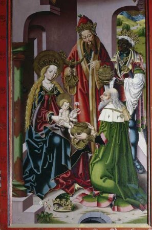 Annenaltar — Rechter Flügel: Anbetung der Könige