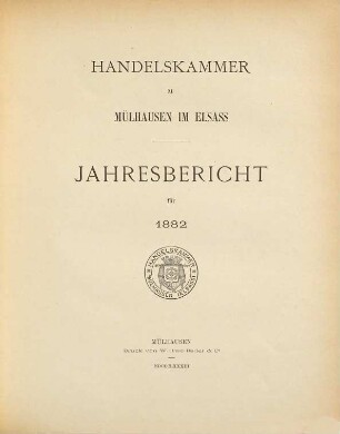 Jahresbericht. 1882 (1883)