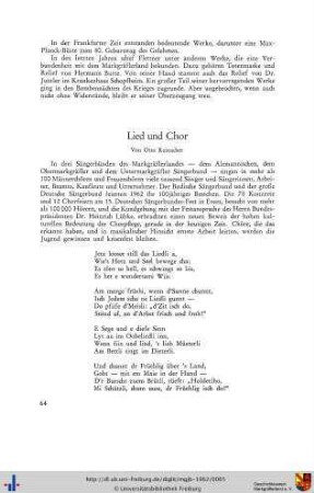 Lied und Chor