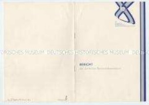 Sonderdruck mit dem Bericht der Zentralen Revisionskommission an den X. Bundeskongress des Kulturbundes der DDR
