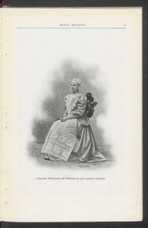 A Rainha Wilhelmina da Hollanda no seu costume nacional. - [Fotografia]