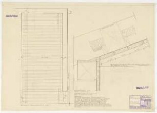 Wohnhaus Mildenberger, Hochberg: Schalung im Treppenhaus: Deckenuntersicht 1:10, Details 1:1