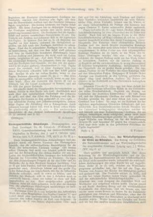 265-266 [Rezension] Sdralek, Max (Hrsg.), Kirchengeschichtliche Abhandlungen. Erster Band