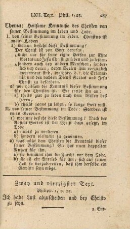Zwey und vierzigster Text