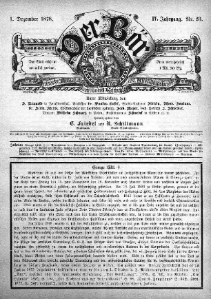 1. Dezember 1878, Nr. 23