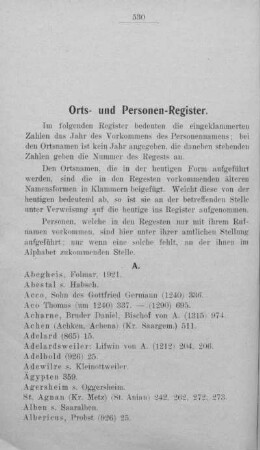 Orts- und Personen-Register.