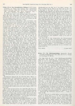 428-429 [Rezension] Böcher, Otto, Die Johannesapokalypse
