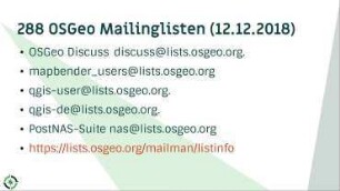 OSGeo - Teil einer weltweiten Community OSGeo