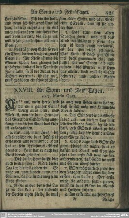 XXVIII. An Sonn. und Fest-Tagen