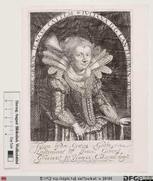 Bildnis Juliane, Landgräfin von Hessen-Kassel, geb. Gräfin von Nassau-Siegen