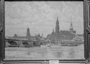Dresden: Blick über die Elbe auf die Altstadt