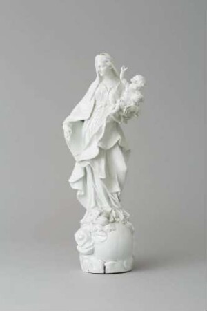 Maria mit dem Christuskind auf der Weltkugel